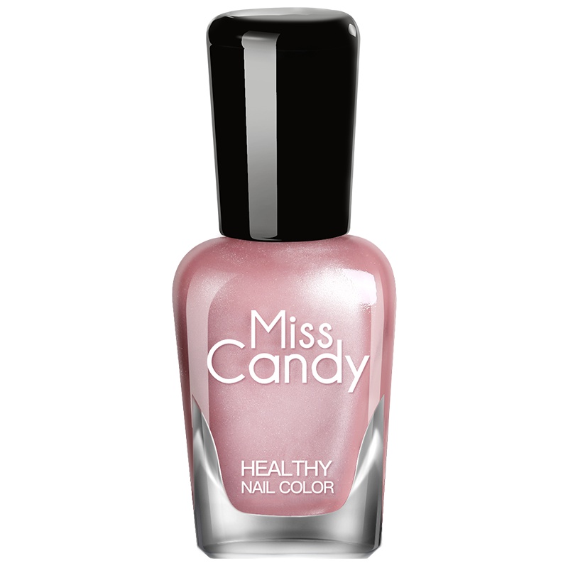 Miss Candy健康甲油 无味持久可剥猫眼指甲油流光猫眼系列 谜底/闪裸粉NC014