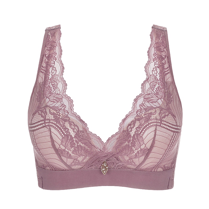 ENK 蕾丝小胸性感聚拢收副乳防下垂调整型胸罩无钢圈女士文胸
