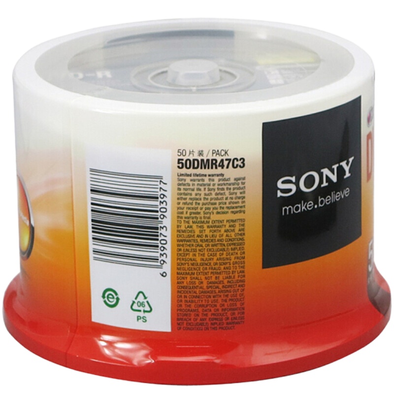 SONY DVD -R光盘 50片 单筒装