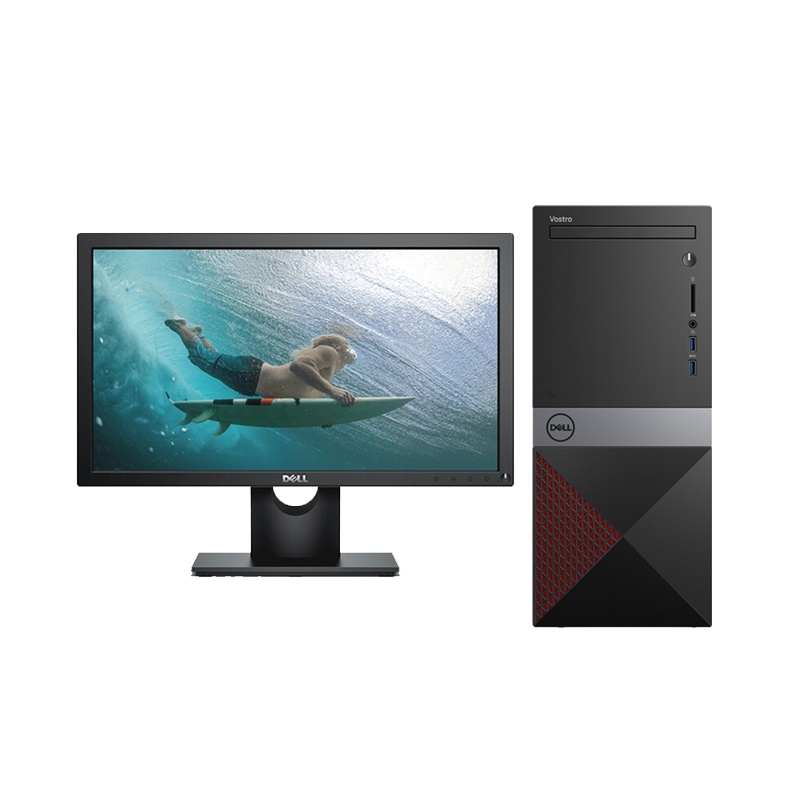 戴尔(DELL)V3671-14N8R(I5-9400/8G内存/1T机械硬盘/集成显卡)定制②+SE2018HV-19.5英寸显示器