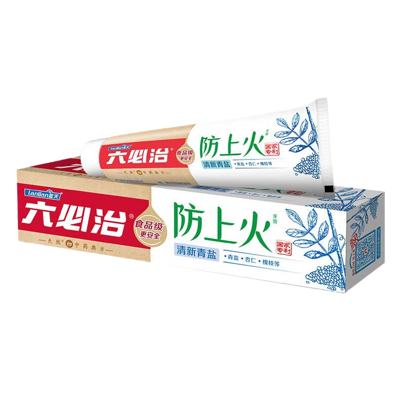 六必治 防上火牙膏 /清新青盐牙膏 150g