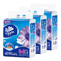 【3提12包】维达抽纸 L码120抽4包/提 大规格抽取式面巾纸大码3层加厚湿水不易破商用家用均适合