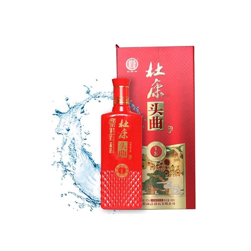 5年杜康陈酿 杜康头曲 T8 42度 浓香型白酒 460ml 单瓶装