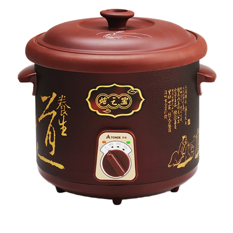 天际(TONZE)电炖锅紫砂内胆煮粥煲汤老式插电电炖炖锅家用煲简单方便适合1~4人 DDG-30AZ 3L紫砂炖锅