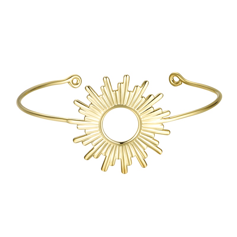 MYFD 手镯女18K包金沙漠系列之旭日之光手镯MYB19237GP