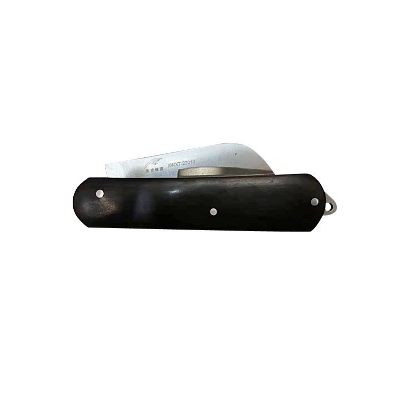 奥威信通 折叠电工刀/多功能剥皮刀/木柄刀/弧刃弯头