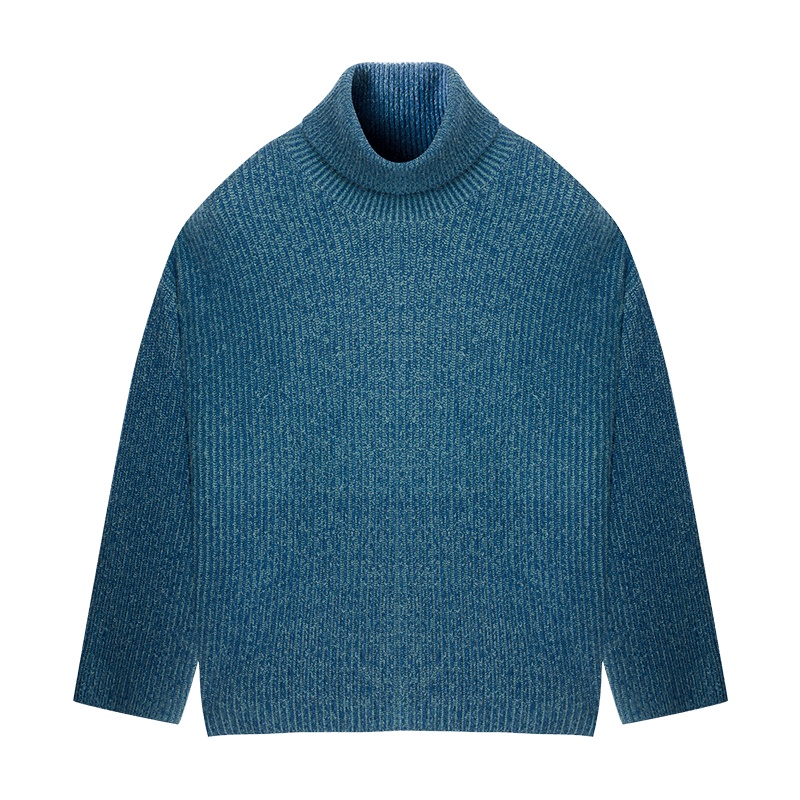 鄂尔多斯1980 秋冬高领双畦女针织衫羊绒针织衫休闲百搭