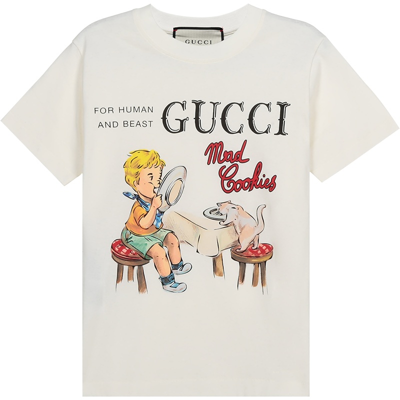 GUCCI 古驰 女士棉质圆领短袖T恤 580762 XJCYN