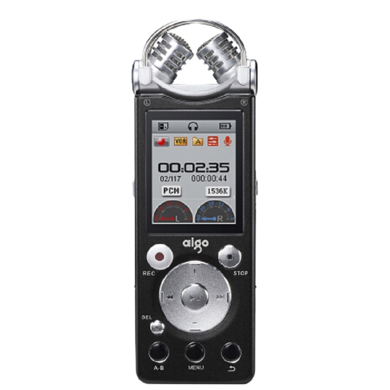 爱国者（aigo）R5599 16G 录音笔 微型专业50米无线录音 降噪远距离双麦克 学习/会议采访取证 HIFI播放