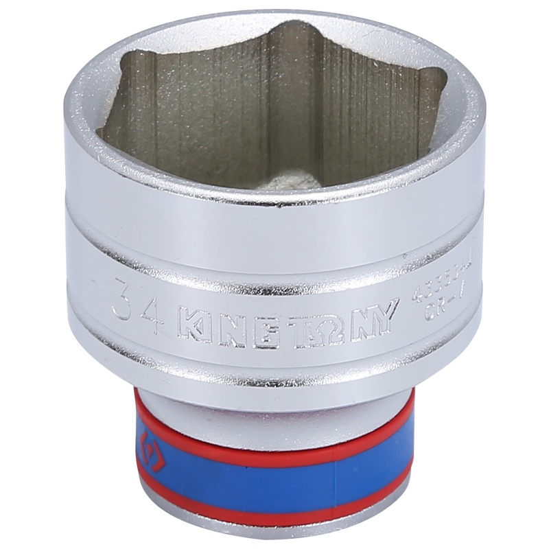 藍帶 1/2"DR.手动标准六角套筒 433534MR