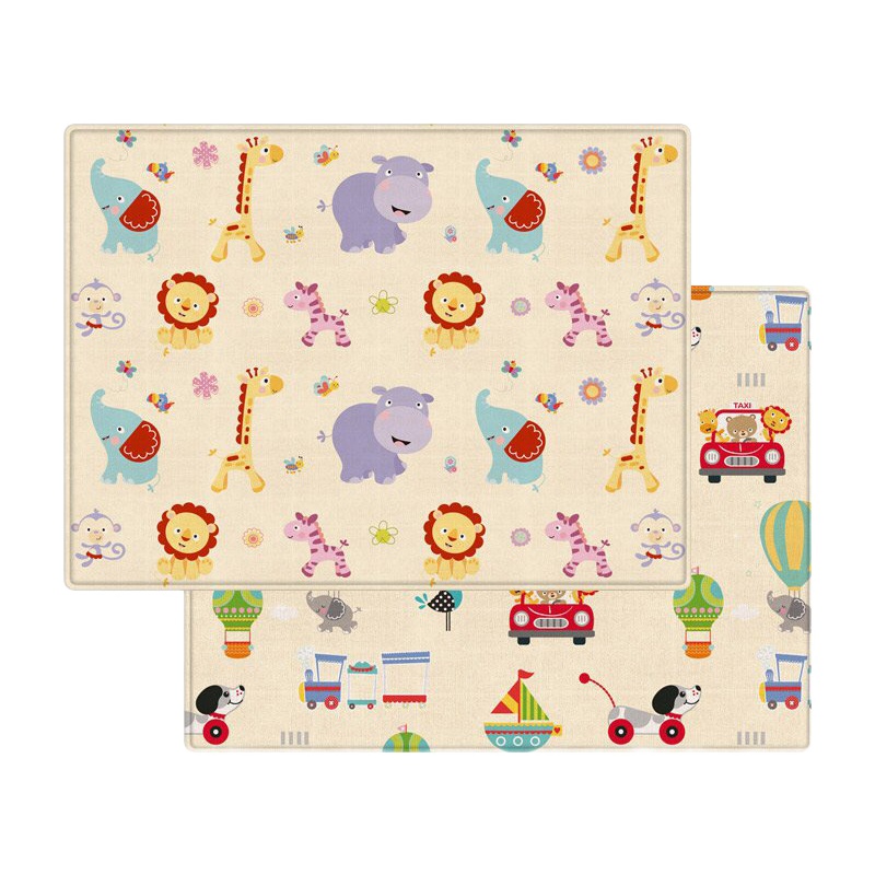 【180*150*0.5CM】碟谜双面图案薄款婴儿地垫爬行垫野餐便携垫儿童爬爬垫加大泡沫地垫家用