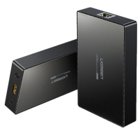 绿联CM215 HDMI延长器70米 4K高清hdmi转RJ45单网线网络传输信号