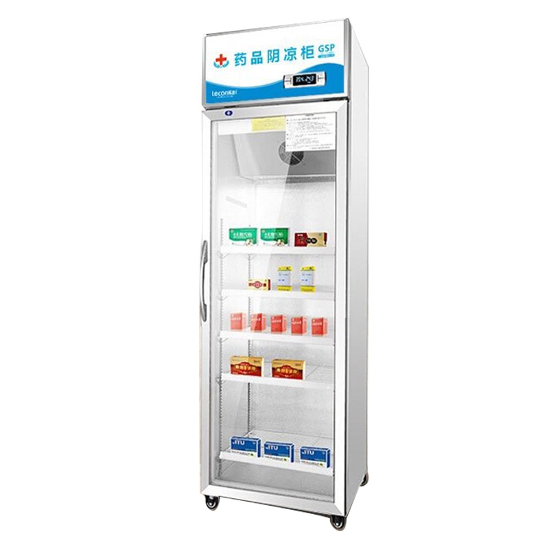 乐创(lecon) 药品阴凉展示柜冷藏柜医药柜药店冷藏冷柜陈列柜药品柜阴凉柜 单门上置压缩机常规门400L
