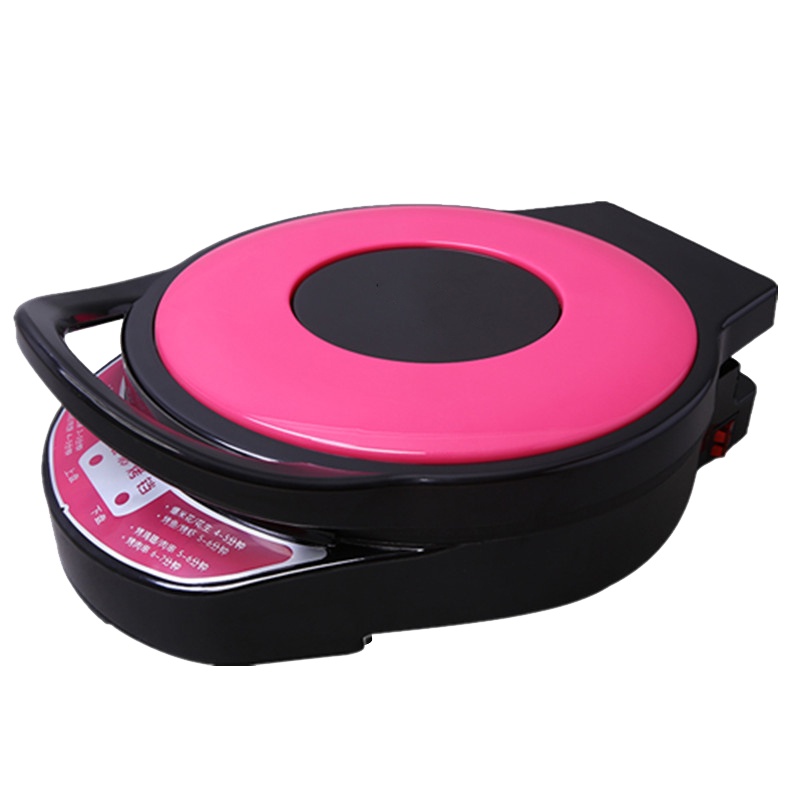 家用电饼铛38加深双面加法耐(FANAI)热电饼铛悬浮式自动断电家用电饼铛 红色加深款(内径31厘米)