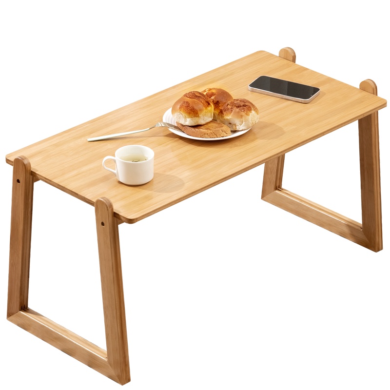 老竹匠 多功能简约餐桌实木家用床上吃饭桌小户型租房卧室学生方桌茶台桌简易楠竹中式茶几茶桌咖啡桌炕桌