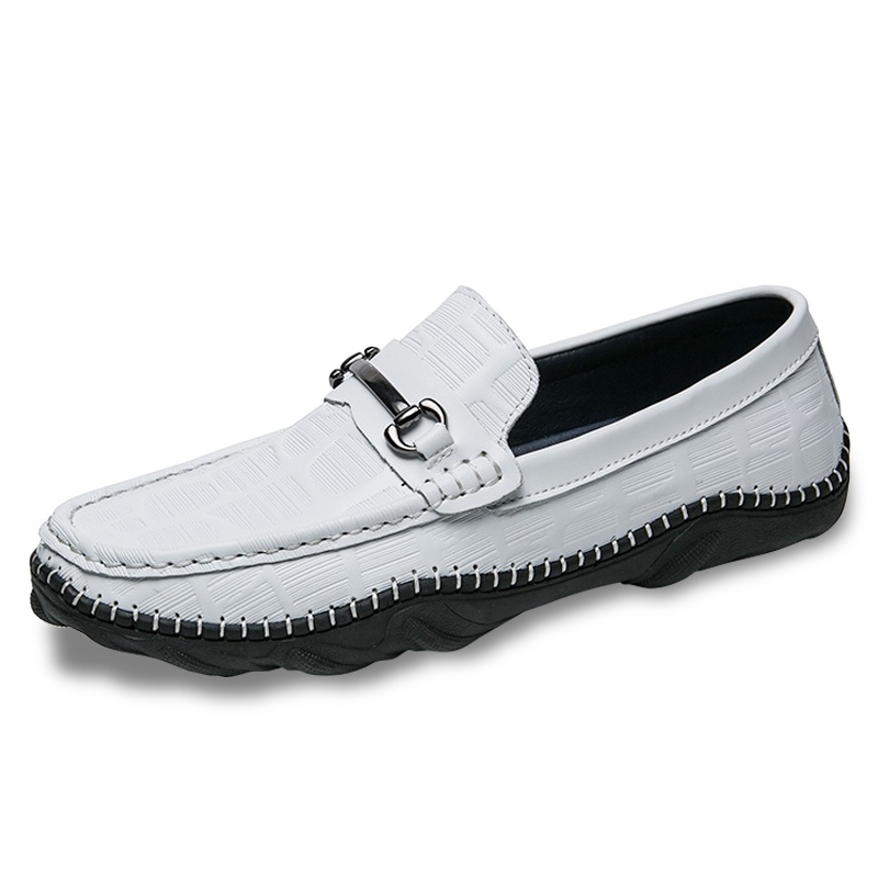 公牛世家(G.N.Shi Jia)男士商务休闲鞋套脚真皮豆豆鞋个性驾车鞋GN8111