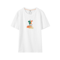 A21夏季新款2020男装白色百搭T恤 男士印花圆领短袖夏装潮男上衣