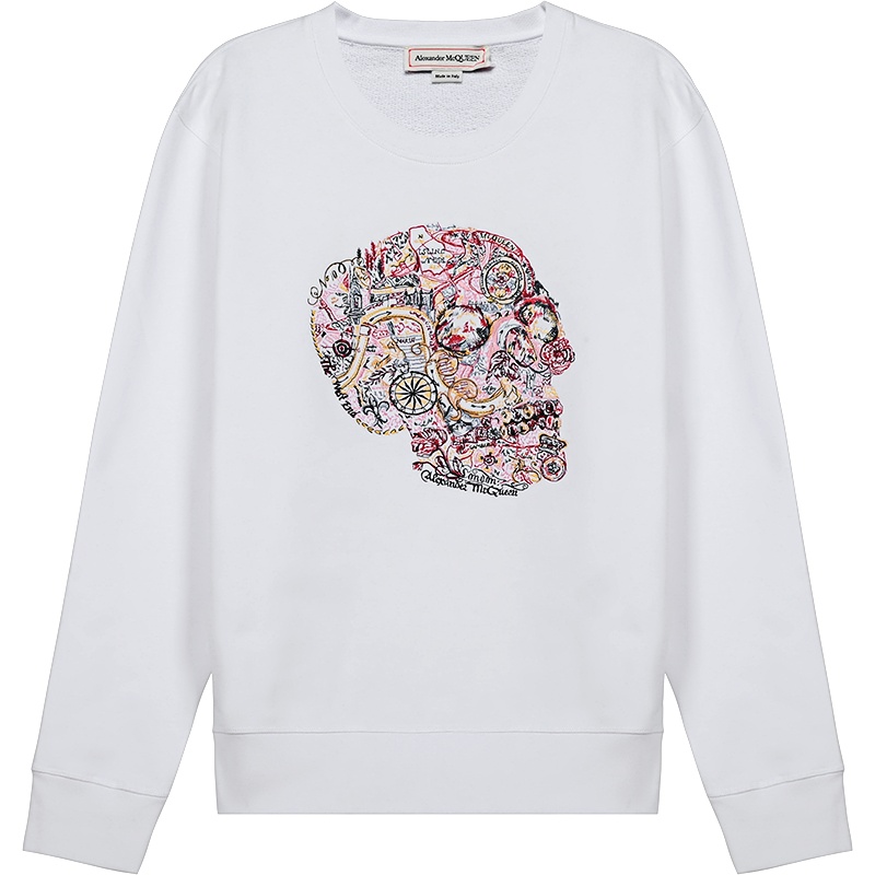 ALEXANDER MCQUEEN 亚历山大·麦昆 男士 棉质圆领长袖卫衣运动衫 650434 QQZ69