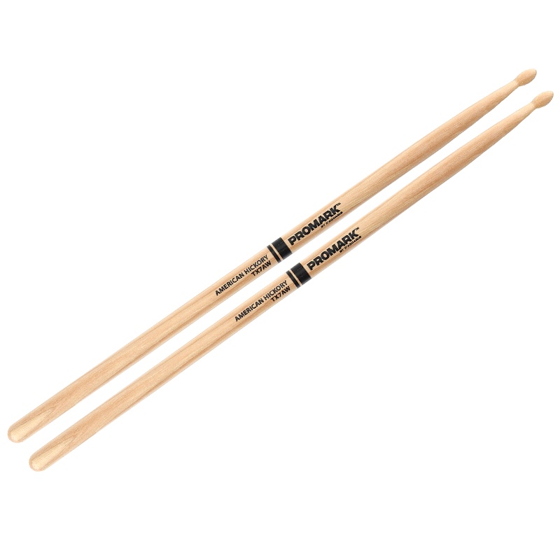 达达里奥(D'Addario)TX7AW鼓棒传统系列美产正品Promark椭圆形7A 进口胡桃木架子鼓槌鼓锤