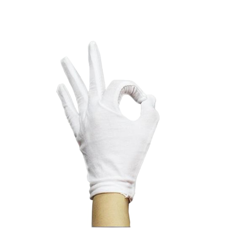 白色手套棉劳保作业手套