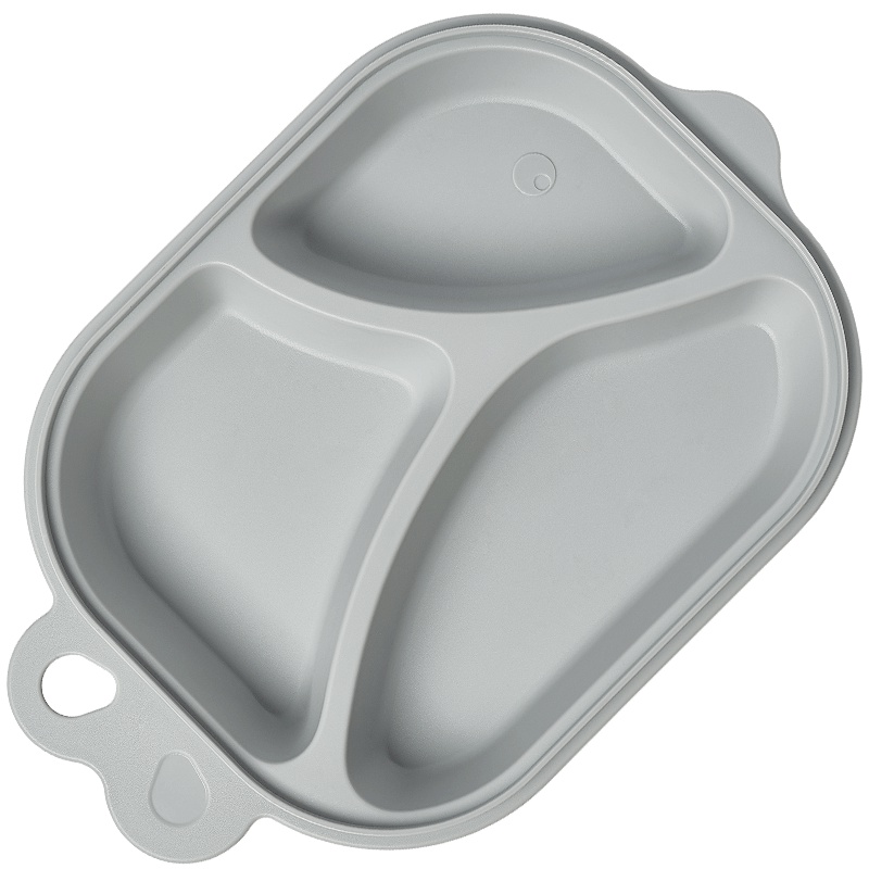 babycare宝宝餐盘 婴儿辅食碗分格盘子可爱家用卡通儿童餐具 科里斯灰金鱼餐盘 2326