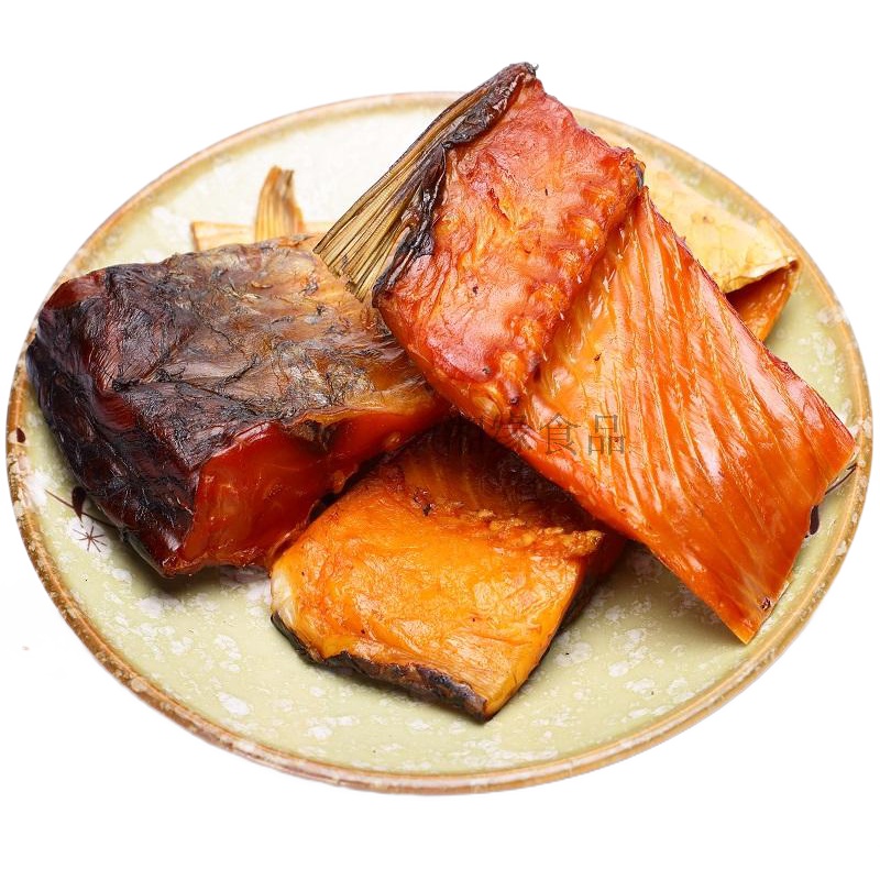 湖北特产农家自制干鱼腊鱼咸鱼风干鱼阳干鱼咸鱼块草鱼块500g腊鱼腊鱼干农家自制腊草鱼腌鱼块