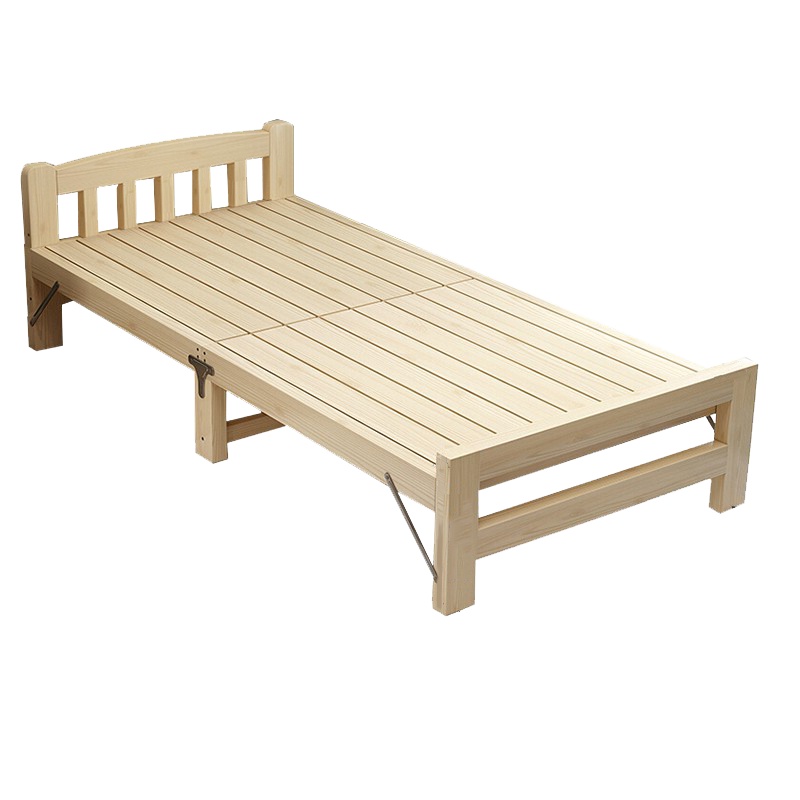 鑫金虎 折叠床实木单人床午休床行军床公寓床经济型简易床镂空款