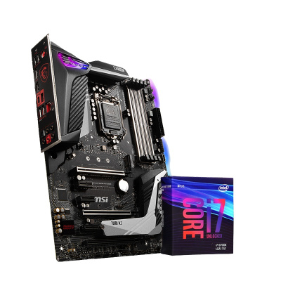 微星MSI Z390 GAMING PRO CARBON+英特尔i7-9700K（盒装）板U套餐