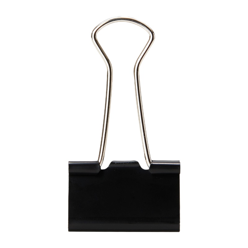 晨光(M&G)ABS92729 25mm黑色长尾夹3盒 燕尾夹 蝴蝶夹金属票夹资料夹