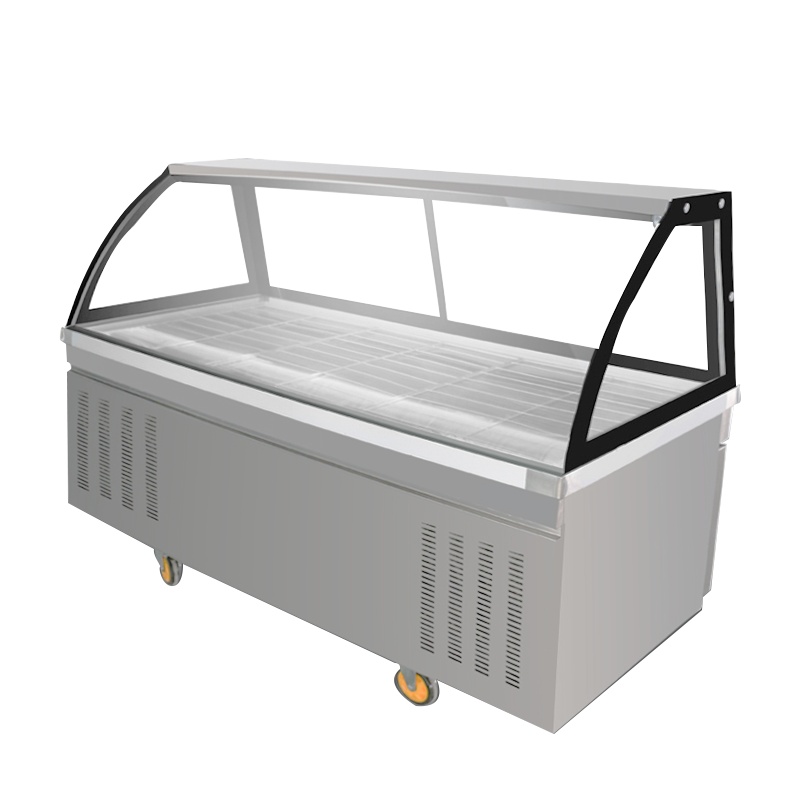 希冷(XILEN) 熟食柜展示柜冰柜冷藏柜卤菜鸭脖柜凉菜柜保鲜柜商用双温点菜柜串串柜2.5米不锈钢熟食柜(上冷藏下双温)