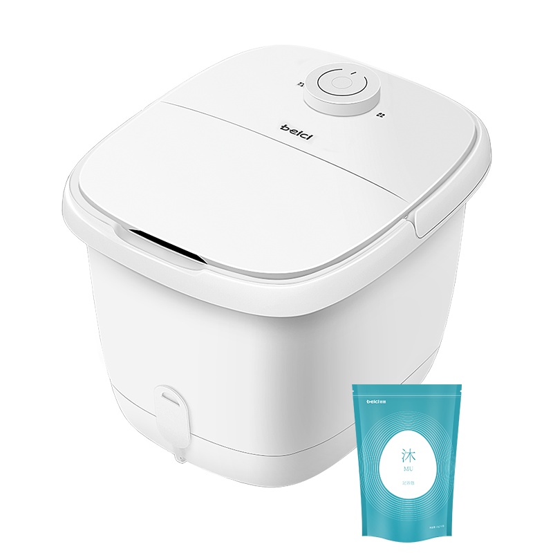 蓓慈(beici)足浴器BZ305D1+BW507*1泡脚桶全自动电动加热家用脚动滚轮按摩洗脚盆