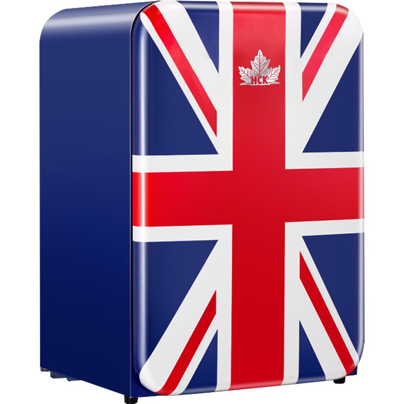 HCK哈士奇 BC-130UKA复古冰箱家用冷藏冷冻办公室饮料酒冰吧