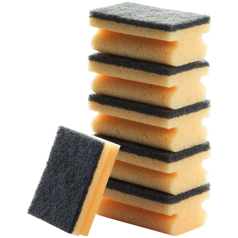 科林清[5片装]弓形加厚百洁布海绵擦 刷锅洗碗奇妙洁净洗碗巾擦地板去污