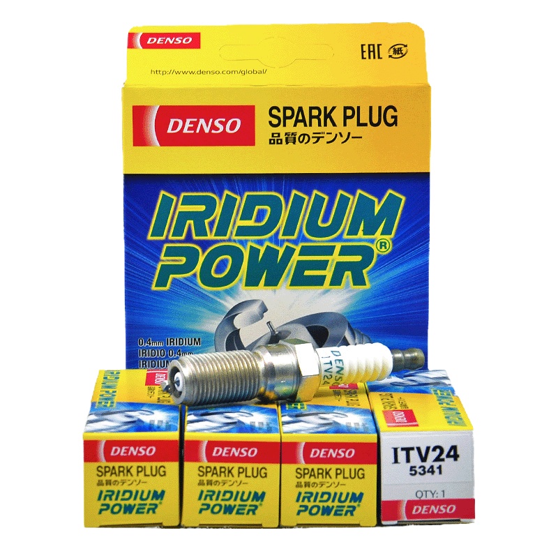 电装(DENSO)单铱金火花塞ITV24适配致胜/S-MAX/马自达3/马自达6/新君威/新君越(4支装)