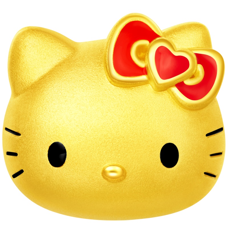 周大福Hello Kitty凯蒂猫转运珠足金金饰品吊坠R22322定价