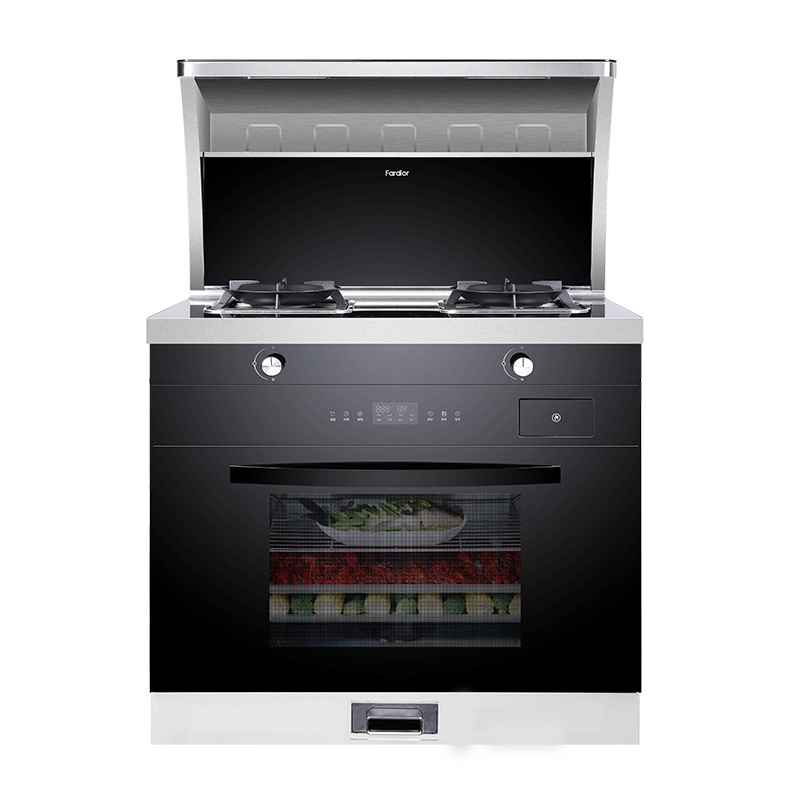 Fardior法迪欧智能蒸箱集成灶食品级内胆智能童锁三层隔热厢门一键烹饪安全控温天然气JJZT-90Z05R