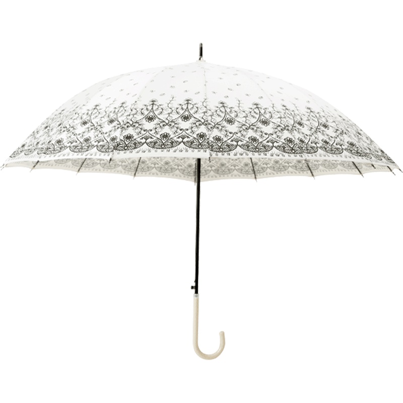 宏达HONDAR 异域蕾丝印花直杆伞防晒伞晴雨伞遮阳优雅 0128