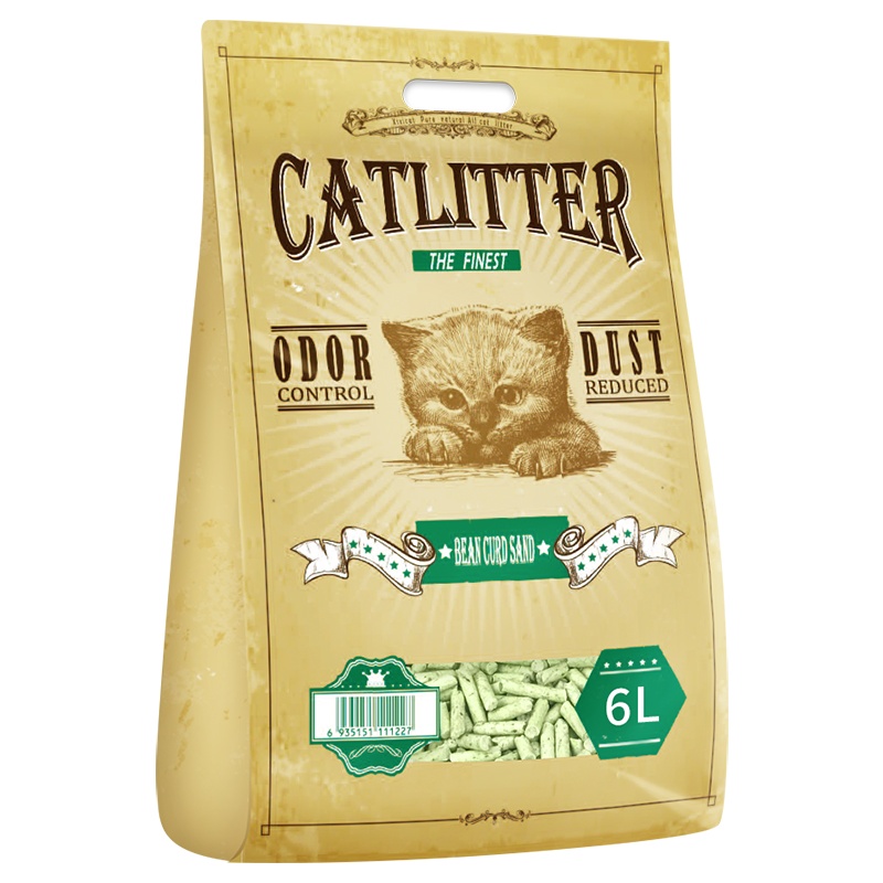 西西猫-绿茶豆腐猫砂6L*2包豆腐砂猫沙猫砂除臭猫砂猫咪用品猫砂豆腐砂