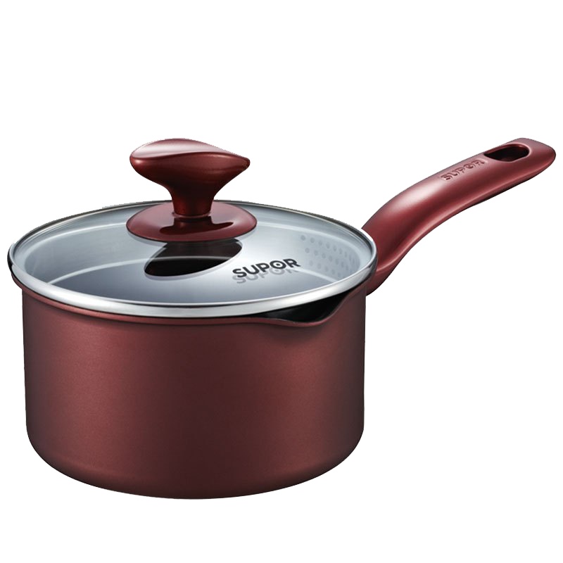 苏泊尔(SUPOR)PT16K1铝制不粘奶锅16cm复底 电磁炉通用