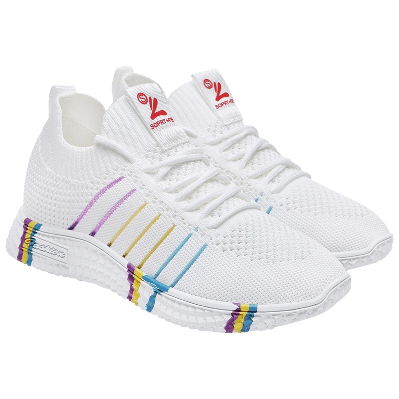 百年纪念Centenary平底低帮小白鞋网面透气运动鞋轻便女休闲鞋2207