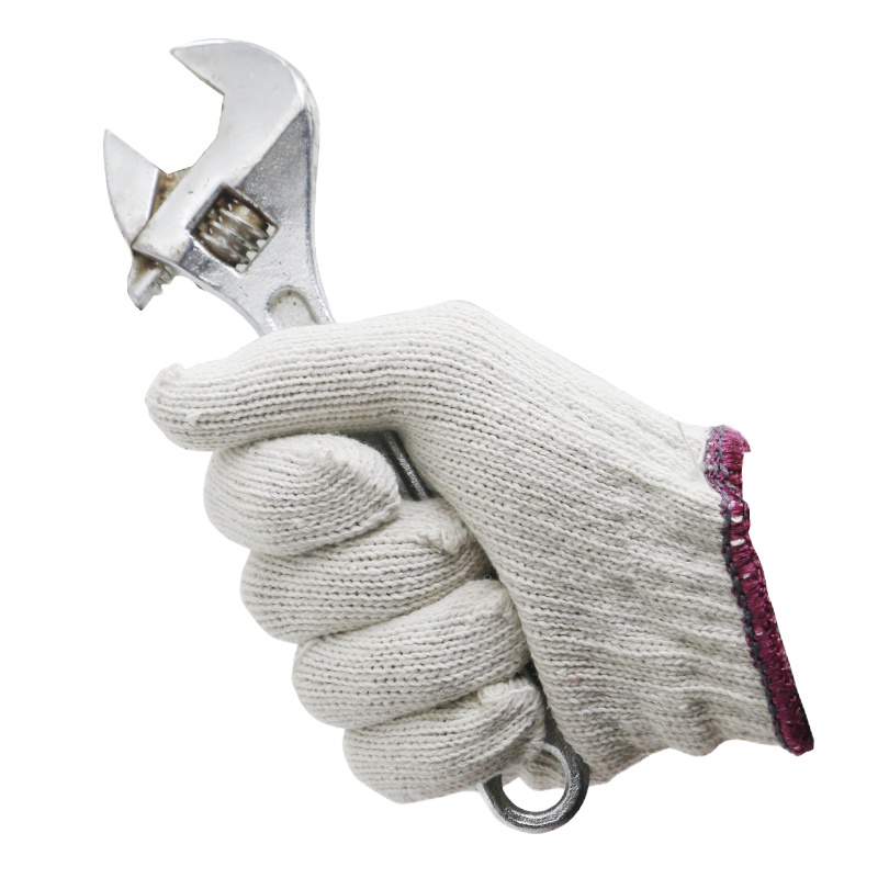 守候阳光 线手套五指 棉白色 均码 12副/打 650g