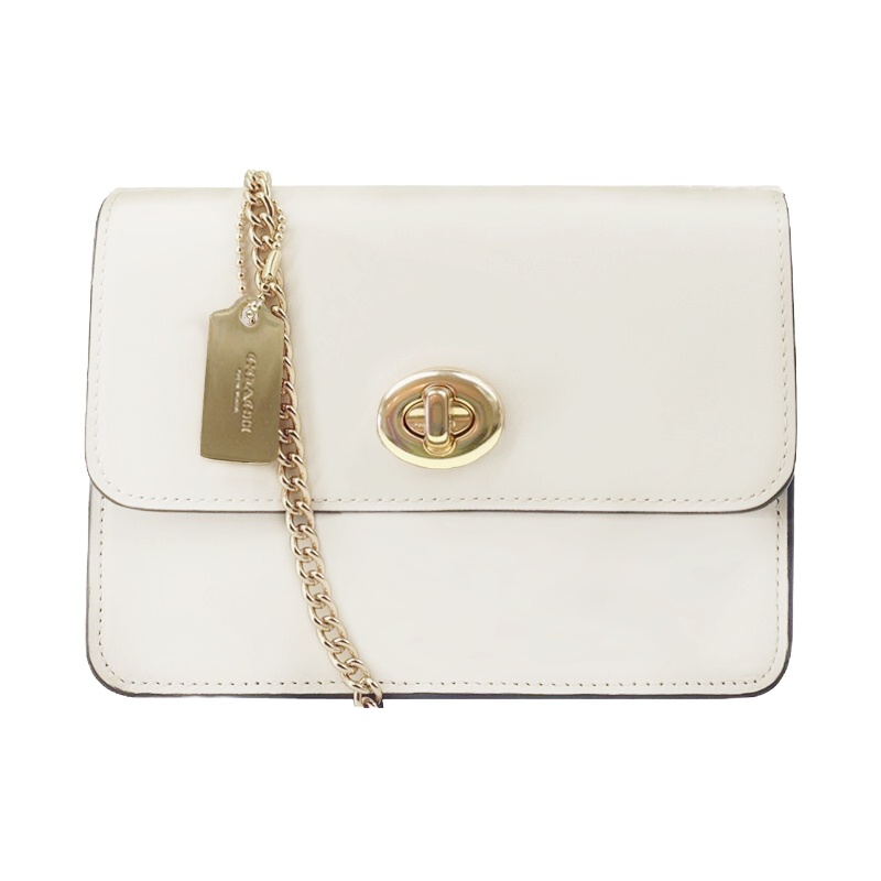 COACH/蔻驰女包 女士马鞍链条包 女翻盖包链条方盒子包 斜挎女包 女迷你小包 F31384