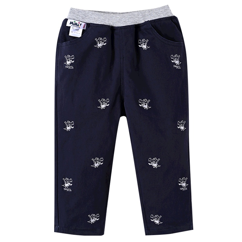 铅笔俱乐部童装2019秋冬新款男童加绒加厚裤子儿童长裤小童裤子