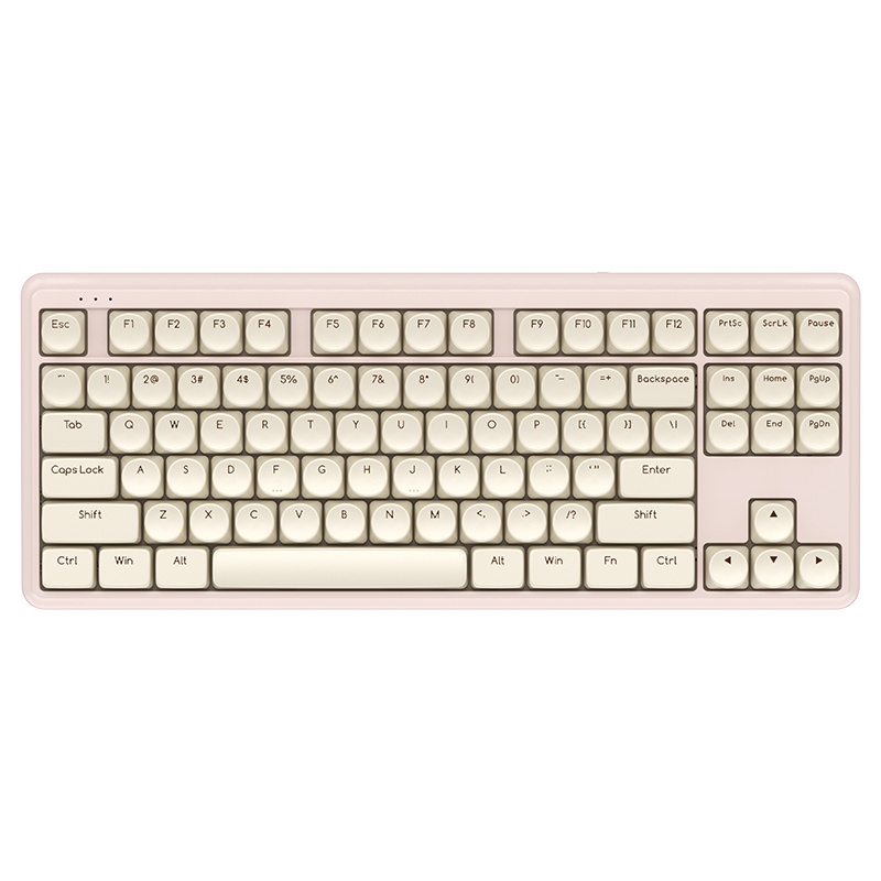 ikbc奶糖S300无线机械键盘蓝牙87键办公笔记本矮轴超薄女生红轴