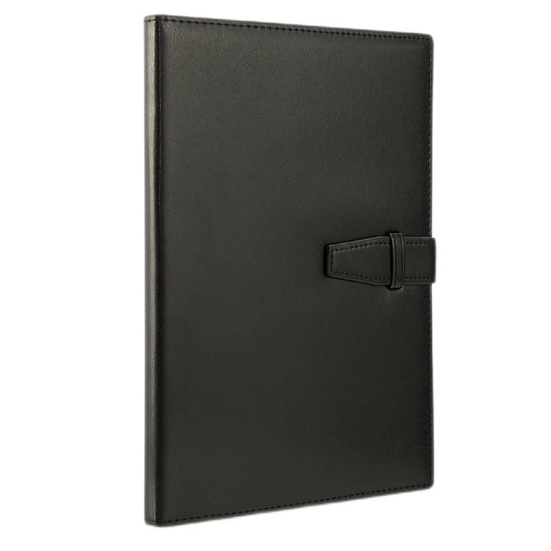 得力(deli) 120张大号扣带皮面本 16K商务会议记事本笔记本子文具办公用品 3334