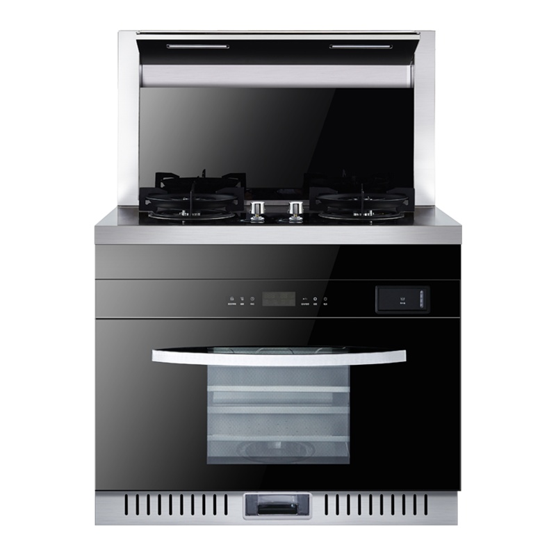 尊威集成灶一体式家用消毒柜蒸烤箱自动清洗侧吸式下排式|蒸烤消旋钮款J19(液化气)