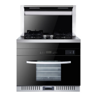 尊威集成灶一体式家用消毒柜蒸烤箱自动清洗侧吸式下排式|蒸烤消旋钮款J19(液化气)