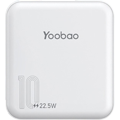 羽博 充电宝移动电源YB-6024Q 雪山白 10000mAh 小巧便携pd快充20w闪充适用于华为苹果移动电源