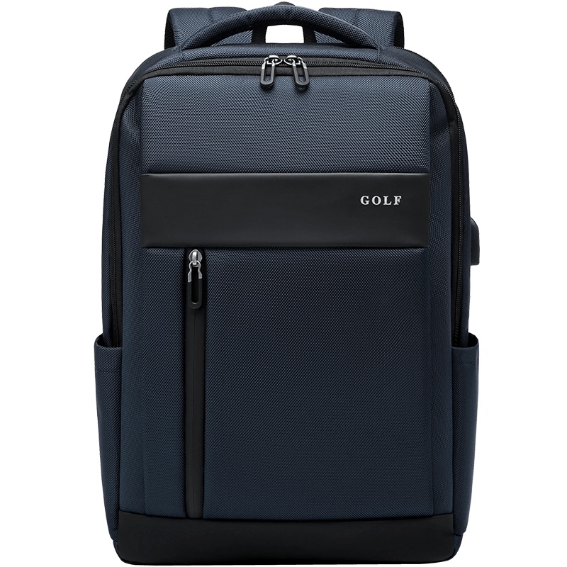高尔夫GOLF多功能可装15.6英寸笔记本电脑包商务男士大容量背包防泼水旅行双肩包USB装置