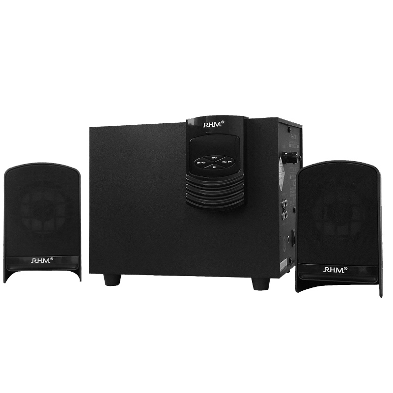 RHM RS-40GU 皇马多媒体2.1有源音箱 电脑笔记本有源低音炮游戏家居桌面音响 黑色